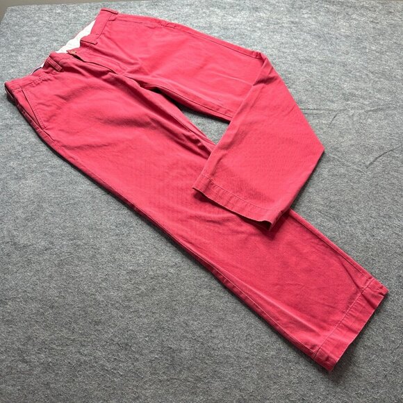 Polo Ralph Lauren Other - Polo Ralph Lauren Pants Men 35 x 31 Pink Classic Fit Flat Front Preston Chinos